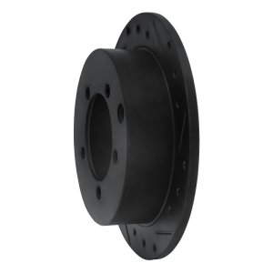 Mitsubishi Diamante Brake Rotor (1) - Rear Right - R1 Concepts - Drilled & Slotted - Black - `97-`04